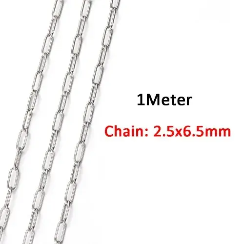 Image de Chaîne Acier Inoxydable Or - 1m & 2m pour Bijoux DIY