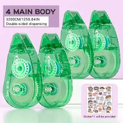 Image de Ruban Adhésif Double Face Transparent - Lot de 4