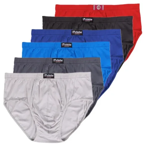 Afbeelding van 6-pack 100% katoenen heren slips in grote maten 6XL, 7XL en 8XL – ademend, anti-wrijving, losse pasvorm voor lange mannen