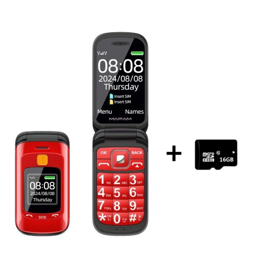 Image de Téléphone Senior Flip Mafam F899 - Double Écran & SOS