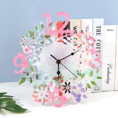 Image of Flower-Shaped Silicone Mold for Resin and Epoxy Craft Projects – DIY Jewelry Making Kit for Watches, Home Decor, and Accessories