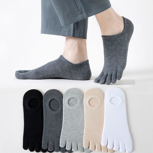 Bild von Atmungsaktive Fünf-Finger-Socken für Herren – 5 Paar im Set