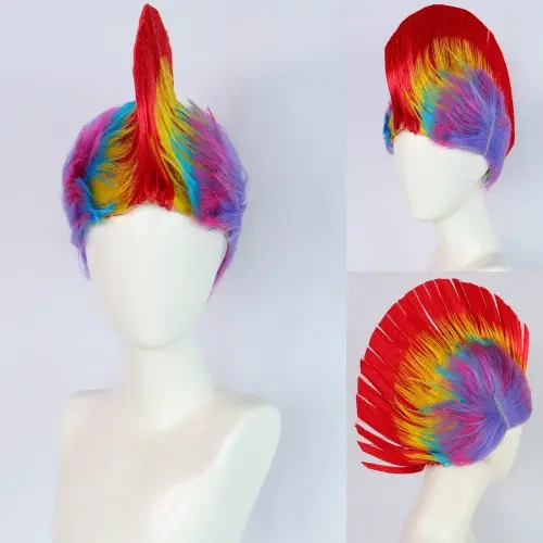 Image de Perruque Arc-en-Ciel Mohawk Synthétique