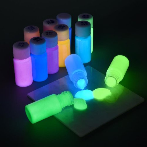 Bild von Natürliches, leuchtendes Epoxidharz-Pigmentpulver – 20 g fluoreszierendes Farbpulver für DIY-Schmuck und kreative Kunstprojekte