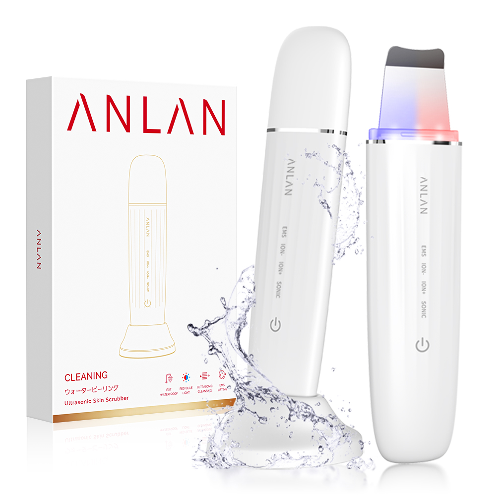 Image de Nettoyeur de peau à ultrasons avec LED rouge et bleue
