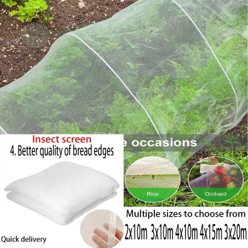 Immagine di Rete Protettiva Naturale per Giardino – Copertura Anti-Insetti e Uccelli per Frutta, Fiori e Verdure in Serra e Coltivazioni All'Aperto