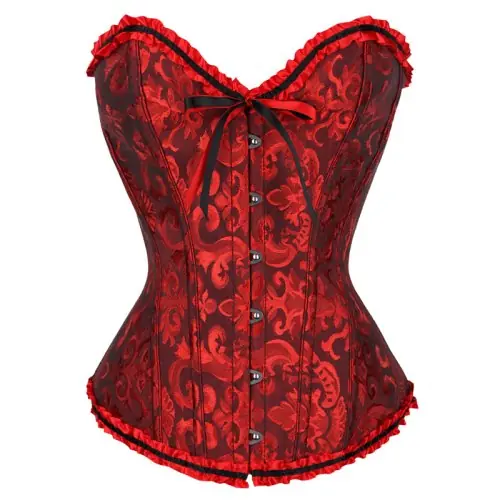 Image de Corset Dentelle Florale Vintage - Style Gothique & Séduisant