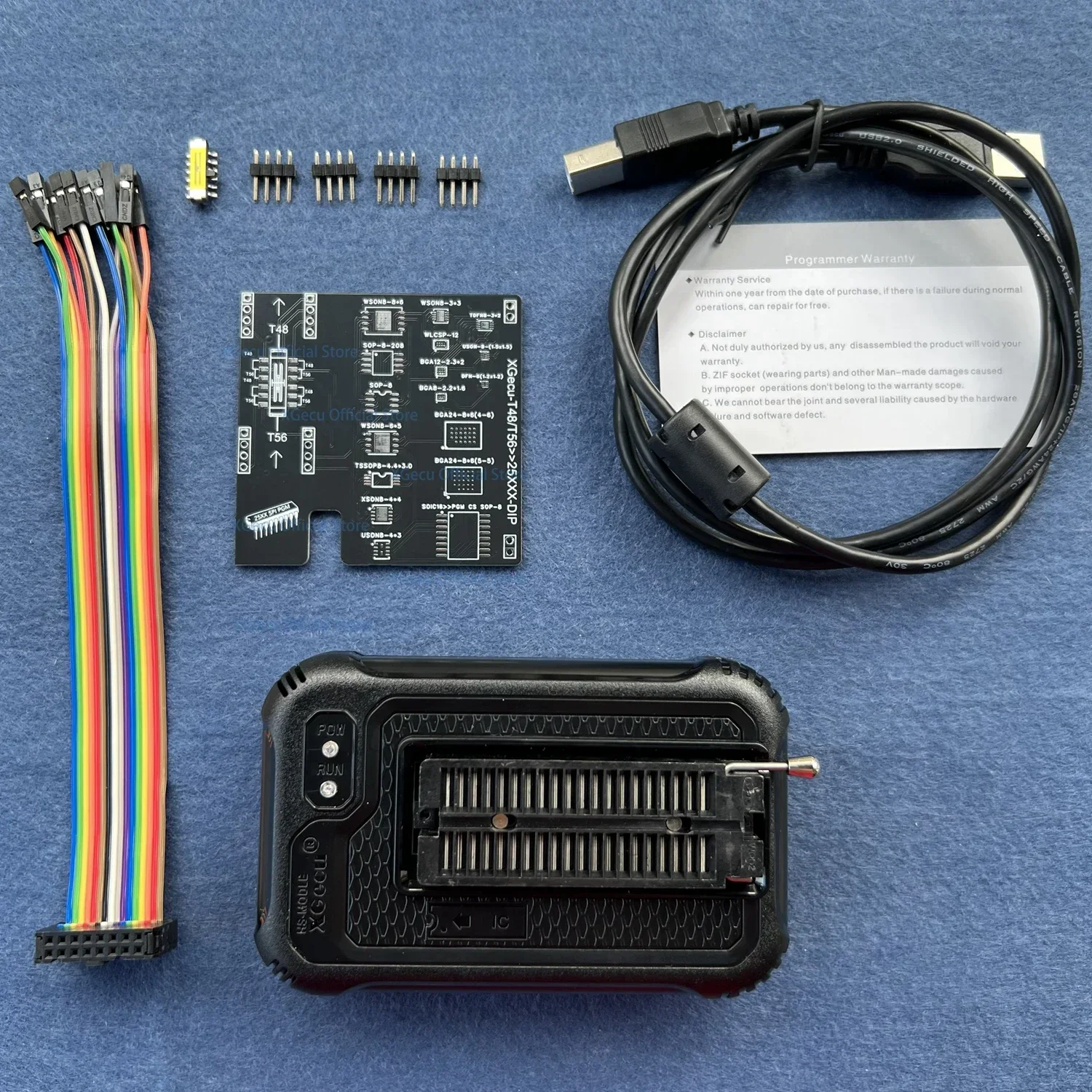 Afbeelding van Xgecu T48 TL866 3G Programmeur met Ondersteuning voor 34.000 IC's - SPI NOR NAND Flash, BIOS, MCU, EEPROM, AVR, PIC - 17-in-1 Adapter en ISP Kabel