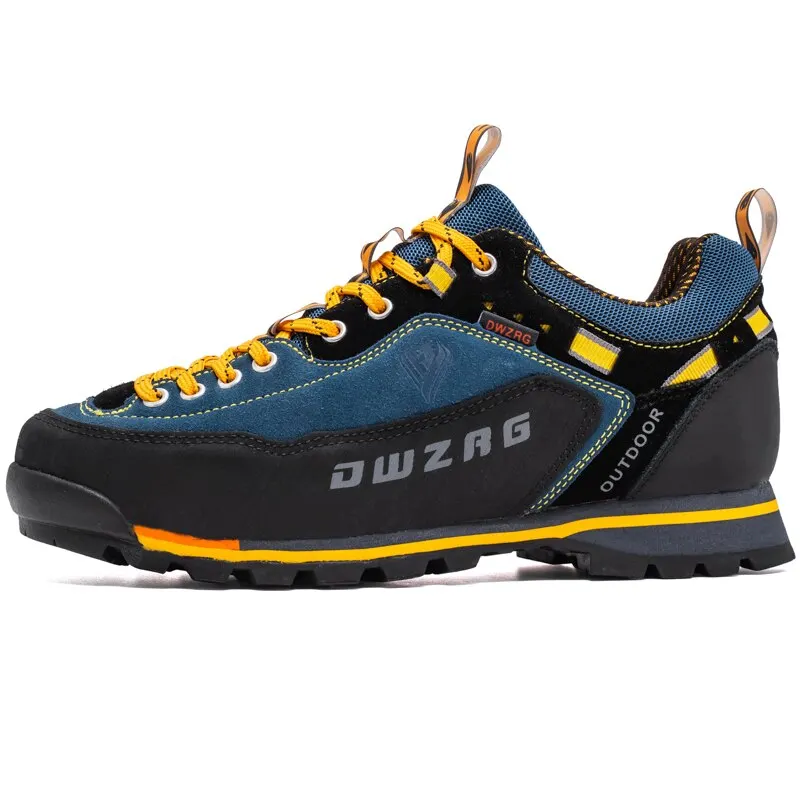 Bild von Herrenstiefel Wanderstiefel Wasserdicht – Robuste Kletterschuhe mit Antikollisionsschutz, Outdoor-Sneaker für Herren, Lässige Schnürschuhe & Schneestiefel