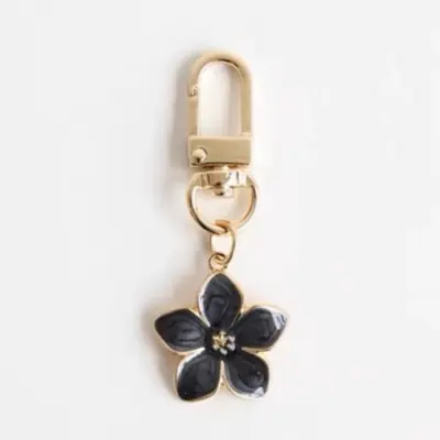 Porte-clés Fleur de Poire Blanche - Accessoire Mignon pour Couple
