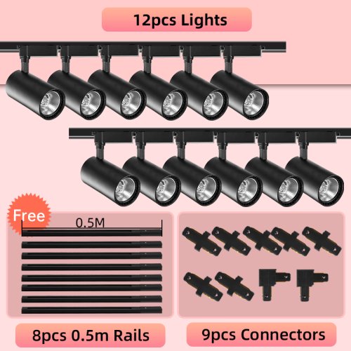 Set of 12pcs Black