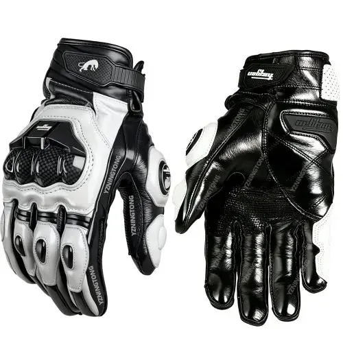 Court gants blanc
