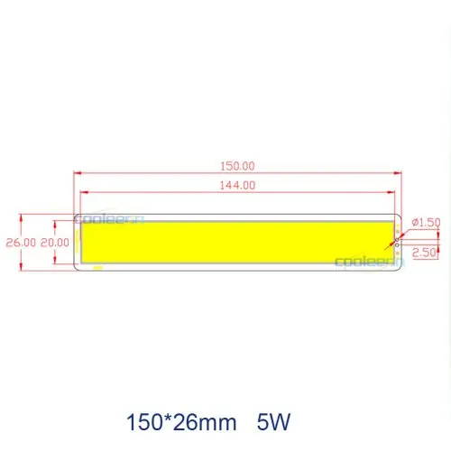 150x26mm 5W