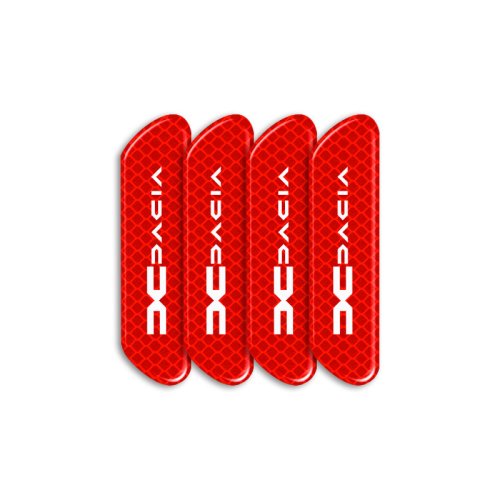Afbeelding van 4 Stuks Autodeur Reflecterende Strips Beveiliging Waarschuwing Stickers Voor Dacia Duster Logan Sandero 2 Mcv 2 Sandero MK Cilo stepway Dokker