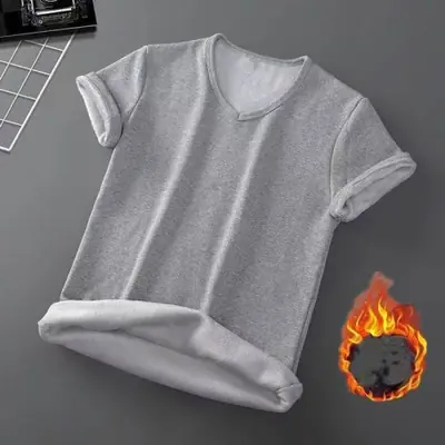 Image de T-Shirt Homme Thermique Doublé Polaire - Confort & Chaleur