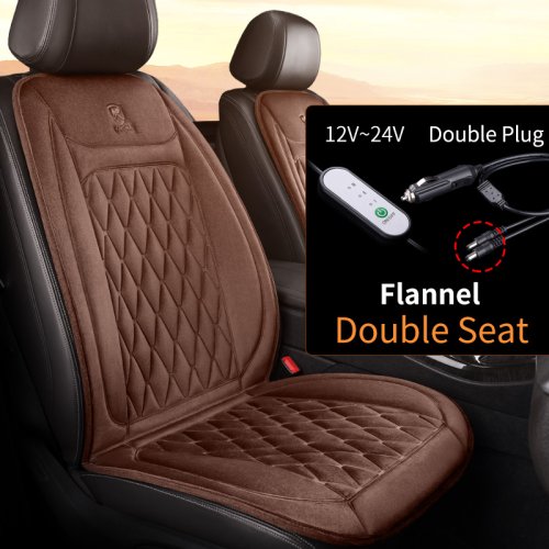 2PCS marron flanelle