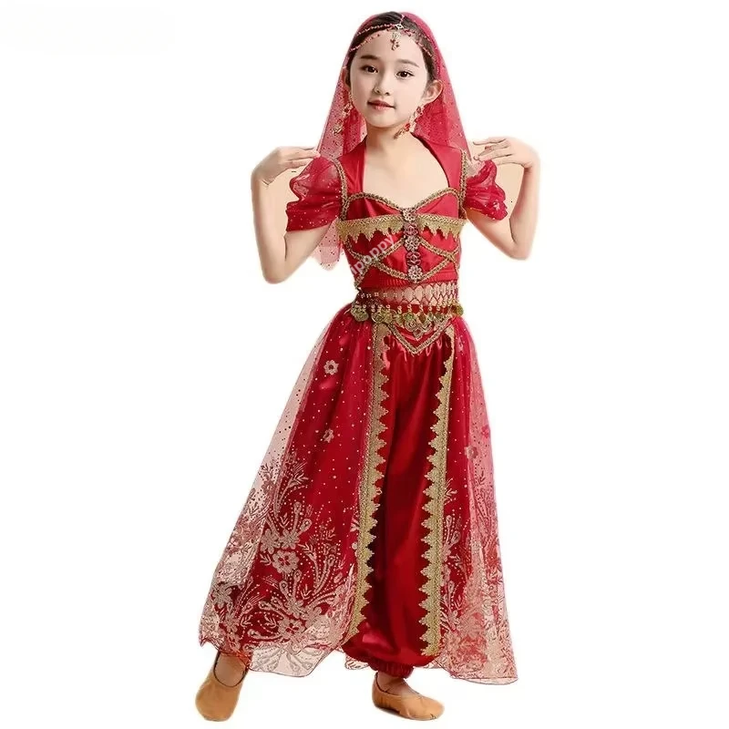 Bild von Indische Prinzessin Bauchtanz-Kostüm für Kinder
