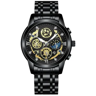 Image de Montre Homme Luxe Quartz - Élégante & Résistante à l'Eau