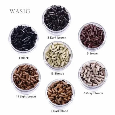 Image de Micro Anneaux Cuivre pour Extensions de Cheveux - 1000 Pièces