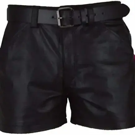 Image de Shorts en Cuir PU Homme - Style Punk Streetwear