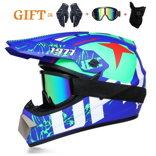 Bild von Sicherheit Motocross Helm Casco Motocross Fahrrad Downhill Capacete ATV Cross Helm Kind Motorrad Helm Dot Abs 1KG Unisex