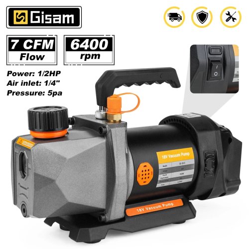 Imagen de Bomba de Vacío 7 CFM para Aire Acondicionado - Potente y Portátil