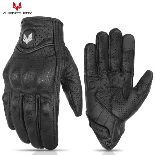 Image de Gants de Moto Vintage en Cuir de Chèvre