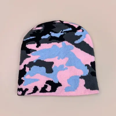 Image de Bonnet Tricoté Camouflage Mode Urbaine