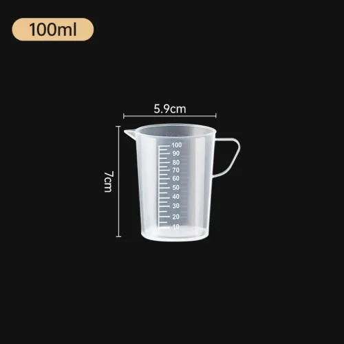 Immagine di Misurino in plastica addensata da 100-5000 ml con scala Misurino per uso alimentare Misurino sperimentale Bicchiere in plastica