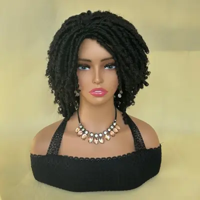 Image de Perruque Faux Locs Bob Tressé Synthétique