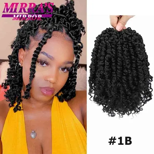 Image de Extensions de Cheveux Torsadées Courtes - Style Passion Twist