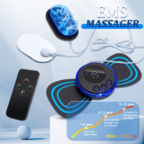 Image de Stimulateur Musculaire Électrique pour le Cou - Soulagement Douleur Instantané