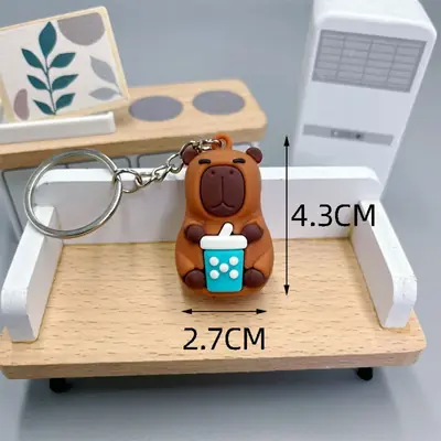 Image de Porte-clés Capybara Mignon - Bijou Créatif pour Voiture