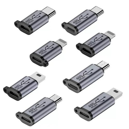 Type-C naar Mini USB, Micro USB en omgekeerd: Universele Adapter voor Opladen en Gegevensoverdracht