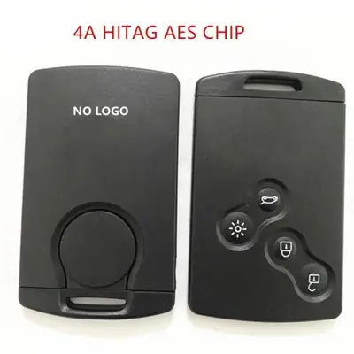 Image de Clé Voiture Sans Clé 4 Boutons 433MHz pour Renault Clio IV & Captur