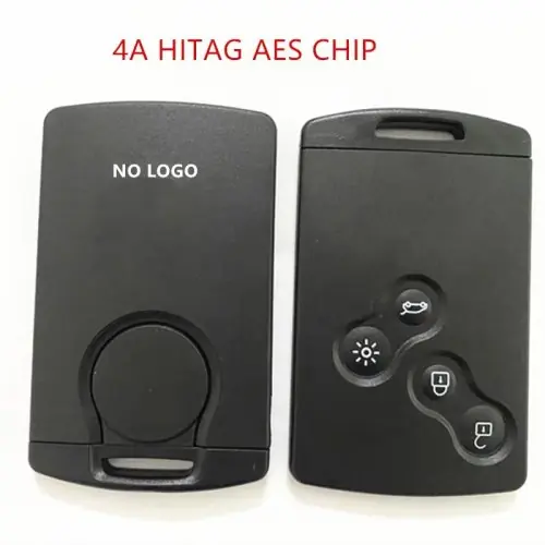 Image de Clé Voiture Sans Clé 4 Boutons 433MHz pour Renault Clio IV & Captur