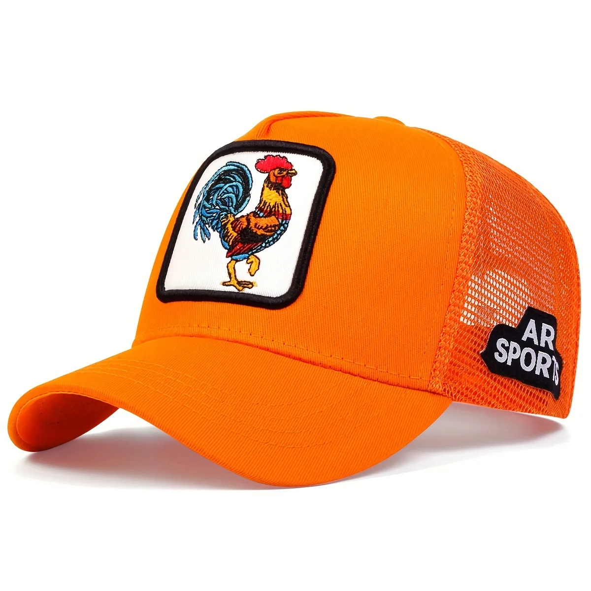 Immagine di Cappello da gallo in rete con ricamo animale Berretto da baseball per animali maschile e femminile B...