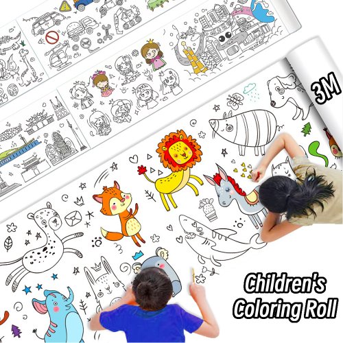 Image de Rouleau de Papier Coloriage pour Enfants - Bricolage & Créativité