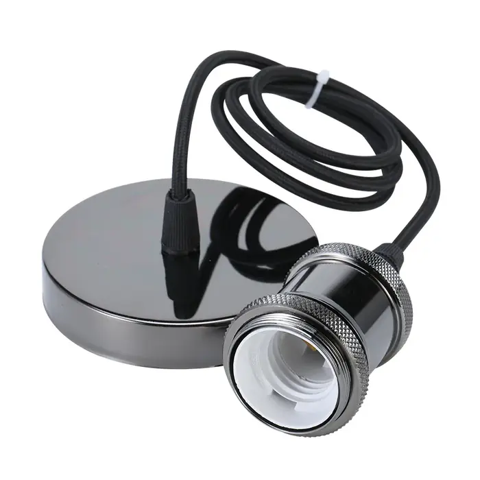 Image de Support de Lampe Suspension E27 - Style Vintage en Cuivre Antique