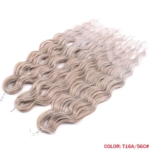 Image de Extensions Cheveux Synthétiques Ombre Arc-en-Ciel 24"