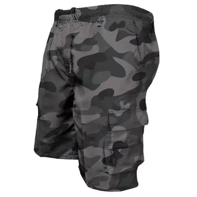 Image de Short Cargo Homme Multipoche - Style Militaire & Décontracté
