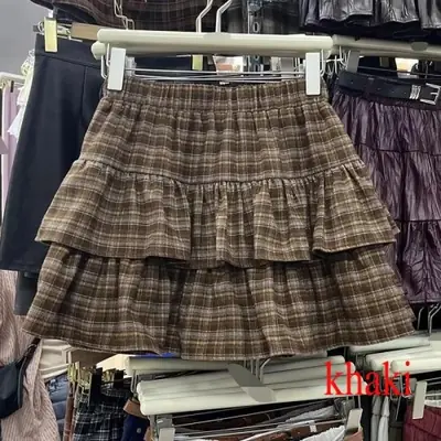Image de Jupe Vintage Denim Plissée avec Shorts Intégrés