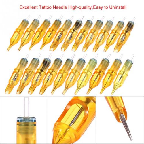 Immagine di 10 pz Cartuccia Per Tatuaggi Usa E Getta Aghi Trucco Del Tatuaggio 3RL/5RL/7RL/9RL/5M1/7M1/9M1/5RS/7RS/9RS per Macchina Del Tatuaggio Microblading