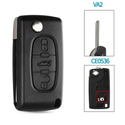 Clé Voiture 3 Boutons pour Peugeot & Citroën