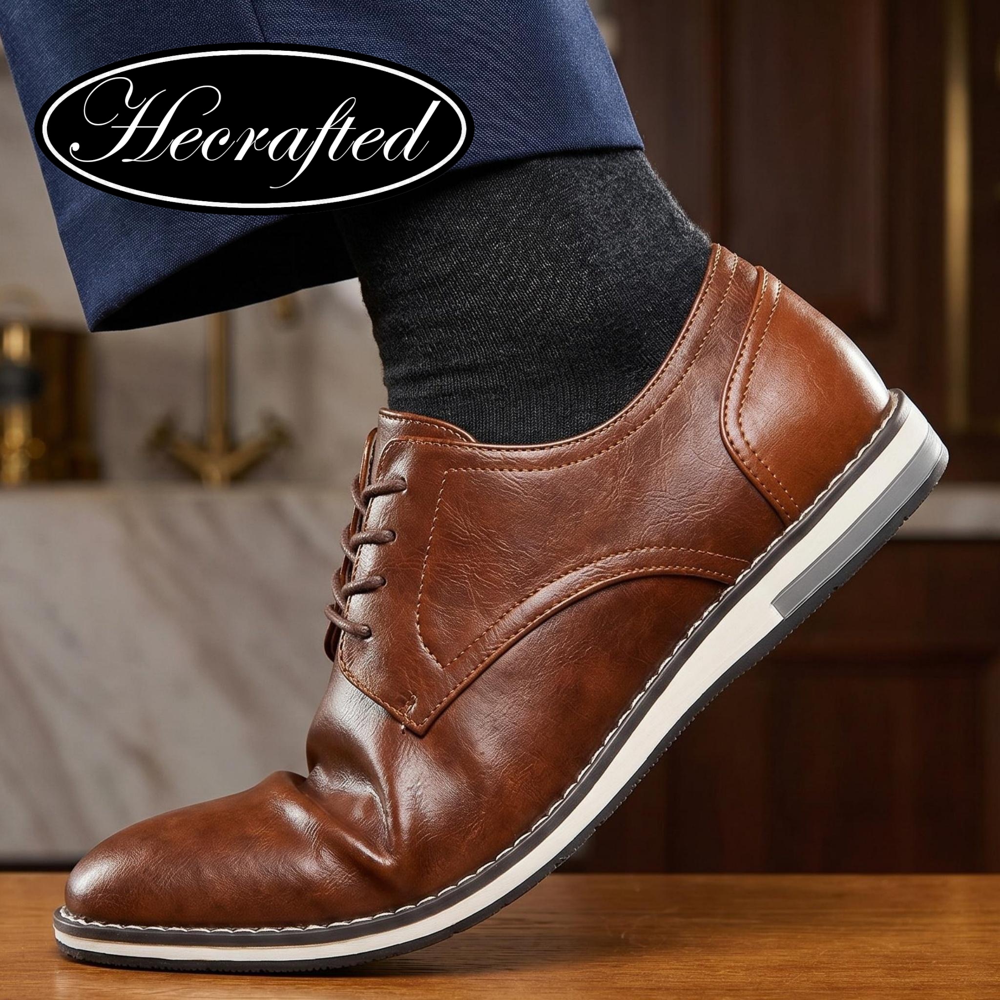 Immagine di Mocassino in pelle da uomo moda comoda 2024 scarpe casual da uomo di marca