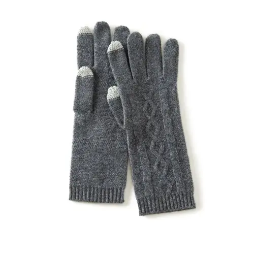 Image de Gants d'Hiver en Cachemire pour Écran Tactile - Doux, Chauds & Élastiques