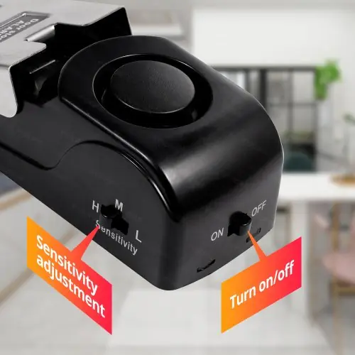 Image de Alarme de Porte Portable 120dB - Sécurité Anti-Intrusion