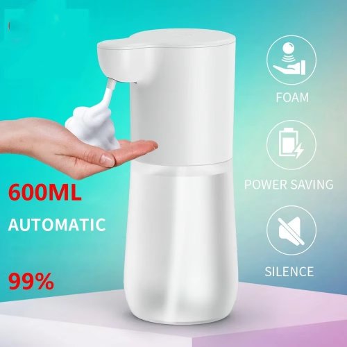Image of Smart Automatic Foam Soap Dispenser with Infrared Sensor and USB Rechargeable Battery – Touchless Hand Washing Solution for Home and Kitchen