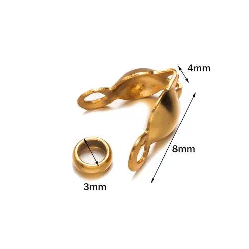A Gold 4x8mm