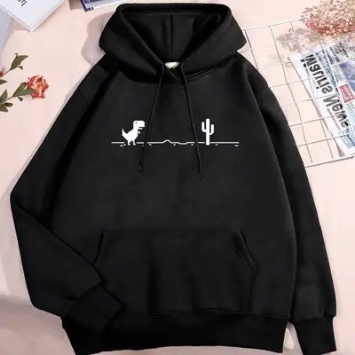 Image de Sweat à capuche mignon avec petit dinosaure